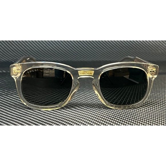 Gucci Brown Transparent 49mm Men's Sunglasses - Picture 1 of 5